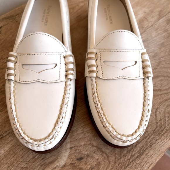 RALPH LAUREN Leather Loafer Bench Made Maine USA!! - Picture 11 of 14